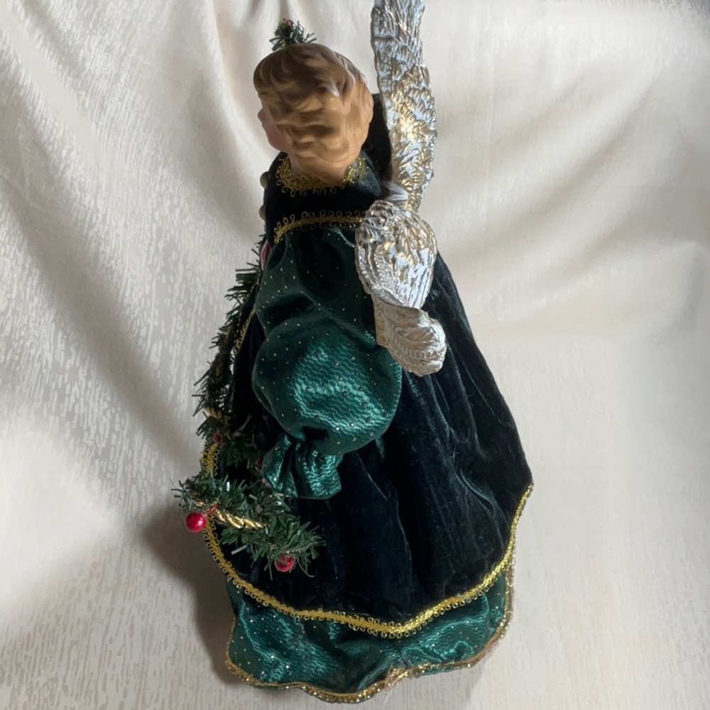 16” Porcelain Angel Tree Topper - Picture 12 of 13
